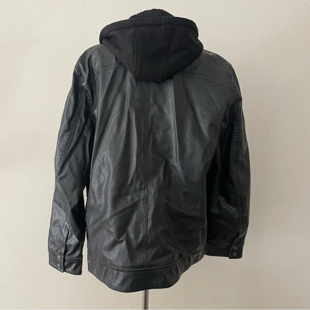 Men’s Sonoma Faux Leather Jacket, Double Lined, RN#102271 - Picture 6 of 8